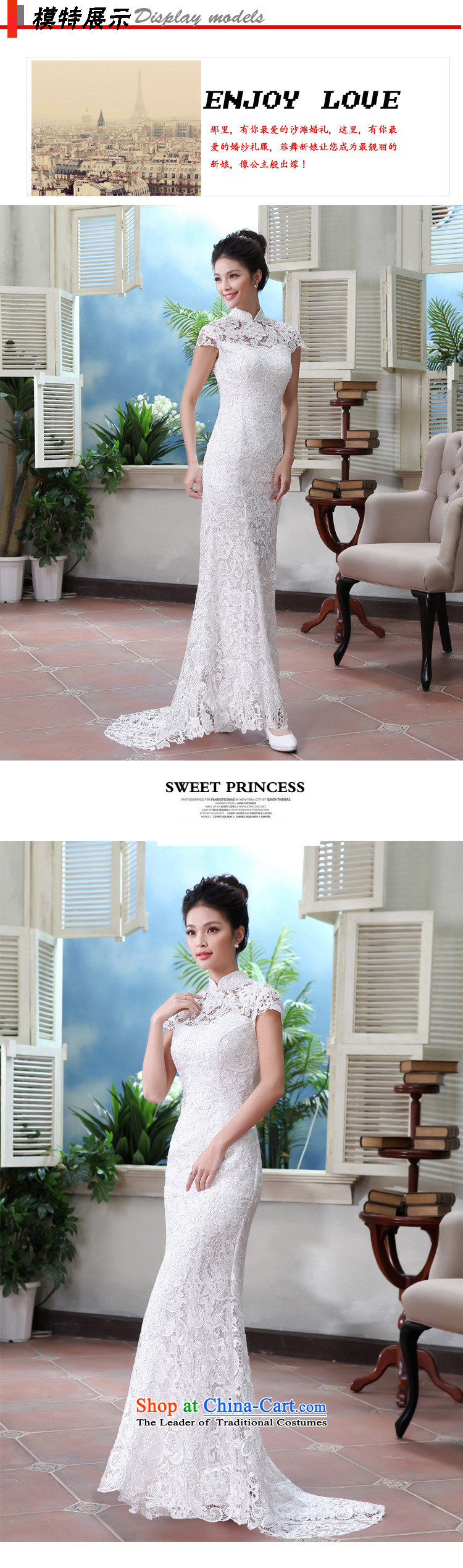 Naoji one field shoulder back evening dresses cheongsam dress marriage yarn bride bows chief stylish AL8985 White XXL pictures crowsfoot, prices, brand platters! The elections are supplied in the national character of distribution, so action, buy now enjoy more preferential! As soon as possible.