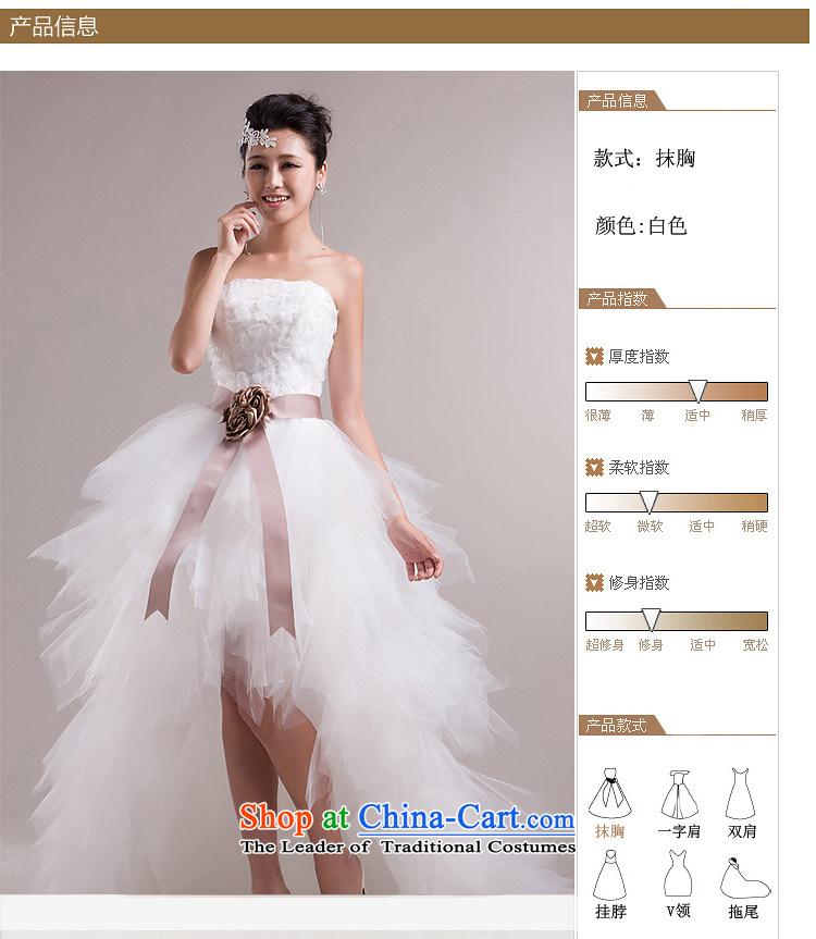 Rain-sang Yi marriages 2015 new wedding anointed chest sweet Korean Princess bon bon skirt front stub for a long tail HS856 small white tailored picture, prices, brand platters! The elections are supplied in the national character of distribution, so action, buy now enjoy more preferential! As soon as possible.