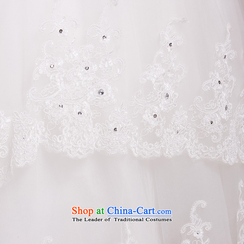 Rain-sang yi wedding dresses 2015 new spring lace white breast tissue marriage Korean Princess diamond HS861 lace white Suzhou shipment tailored, rain-sang Yi shopping on the Internet has been pressed.