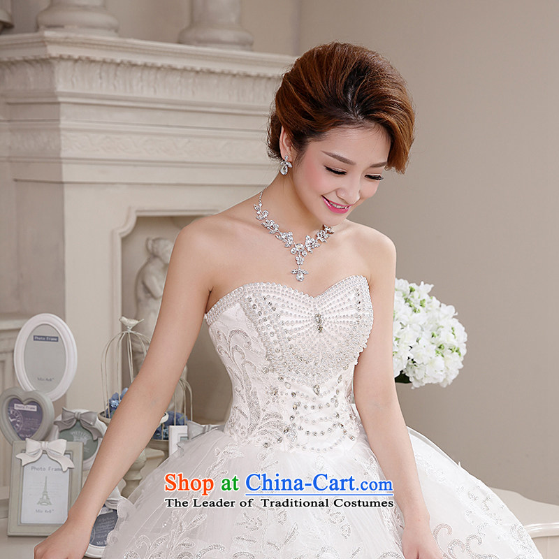 Rain-sang yi bride Wedding 2015 new sweet princess diamond wiping the chest straps Korean married HS967 video thin white tailored, rain-sang Yi shopping on the Internet has been pressed.