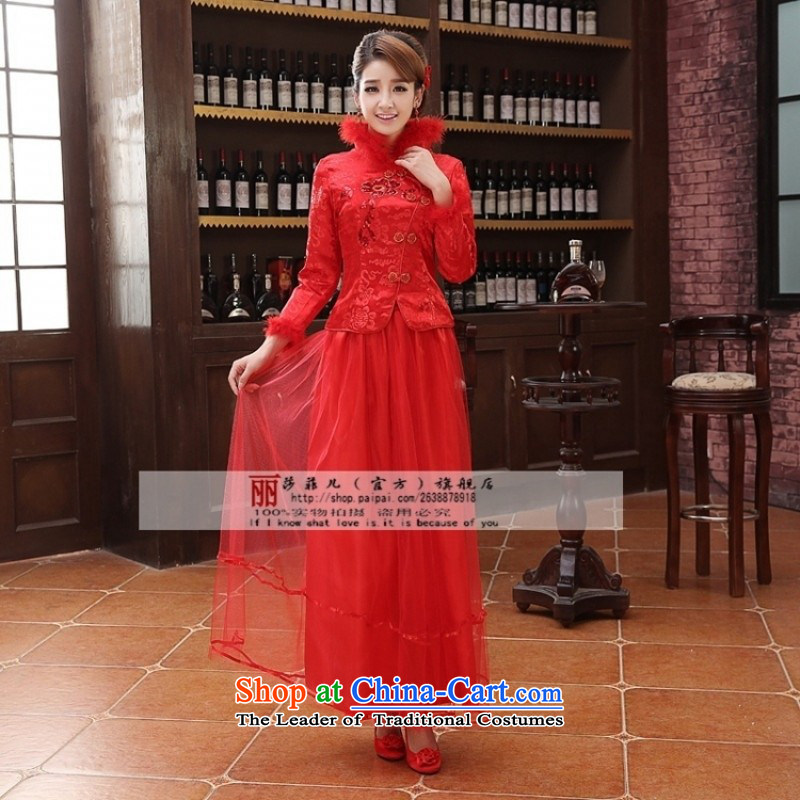The bride winter) folder cotton dress bows stylish wedding dresses serving two kits new evening dresses XL package, Love Returning so AIRANPENG Peng () , , , shopping on the Internet