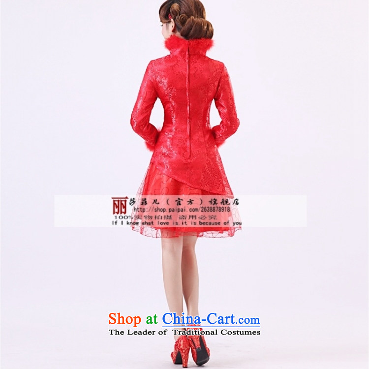 Qipao Winter 2014 new long-sleeved bridal dresses marriage autumn and winter, short of qipao red cotton XXXL services need to be followed by a non-returnable picture, prices, brand platters! The elections are supplied in the national character of distribution, so action, buy now enjoy more preferential! As soon as possible.