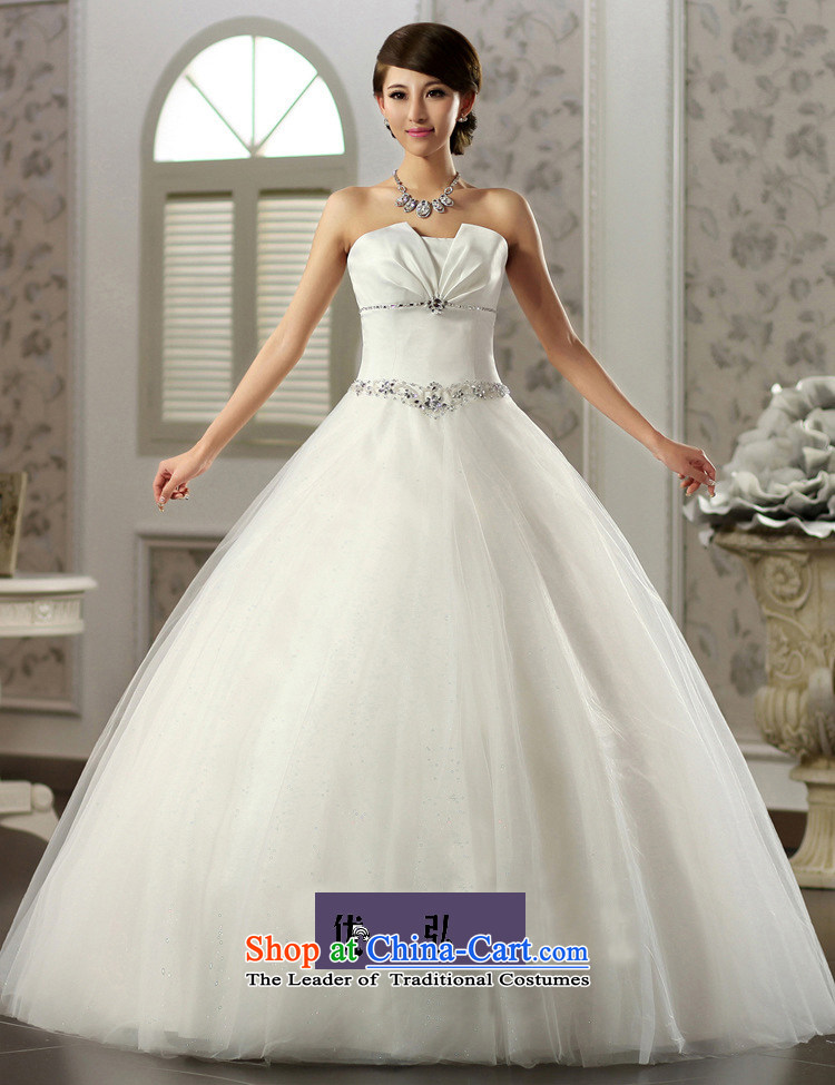 Optimize Hong-wiping the chest princess skirt water Drill Simple Princess wedding satin bon bon skirt video thin bride wedding JS8121 m White L picture, prices, brand platters! The elections are supplied in the national character of distribution, so action, buy now enjoy more preferential! As soon as possible.