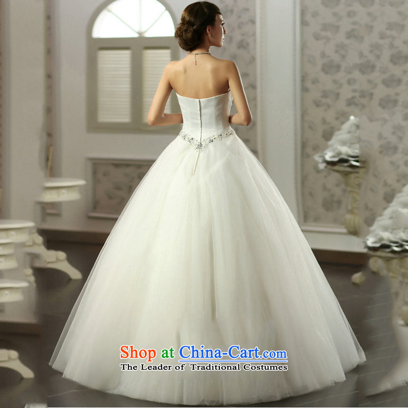 Optimize Hong-wiping the chest princess skirt water Drill Simple Princess wedding satin bon bon skirt video thin bride wedding JS8121 m White L, Optimize Hong shopping on the Internet has been pressed.