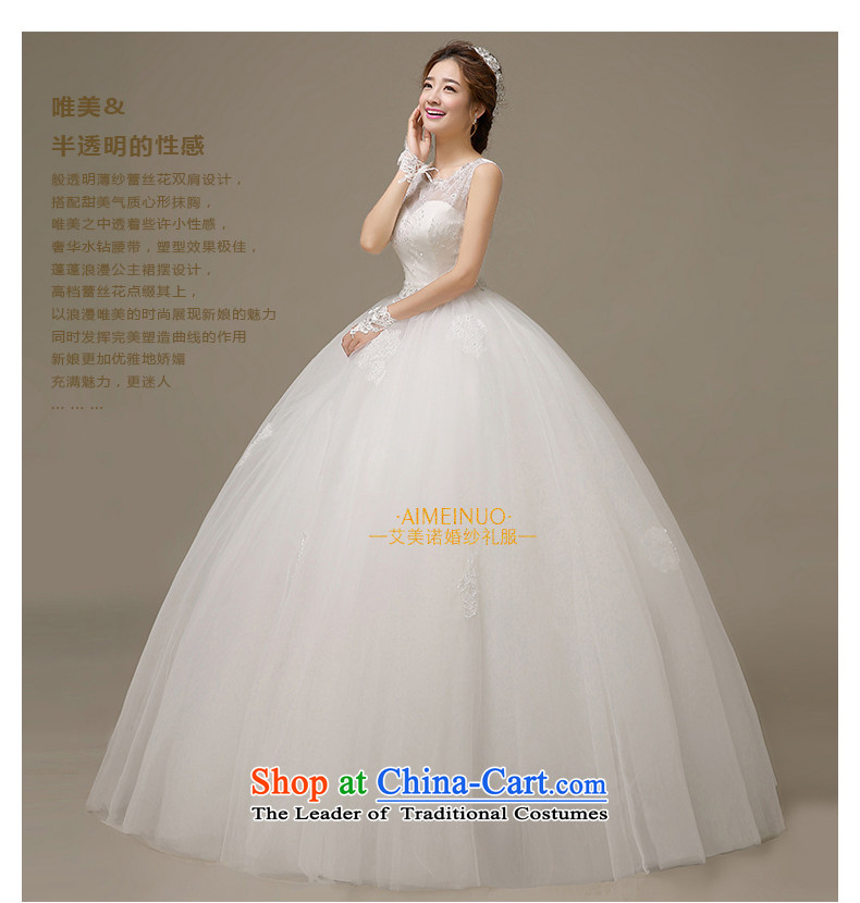 Wedding dress 2015 Spring/Summer Tulle lace shoulders a field with Korean shoulder chest straps to align the Sau San yarn H-57 White M picture, prices, brand platters! The elections are supplied in the national character of distribution, so action, buy now enjoy more preferential! As soon as possible.