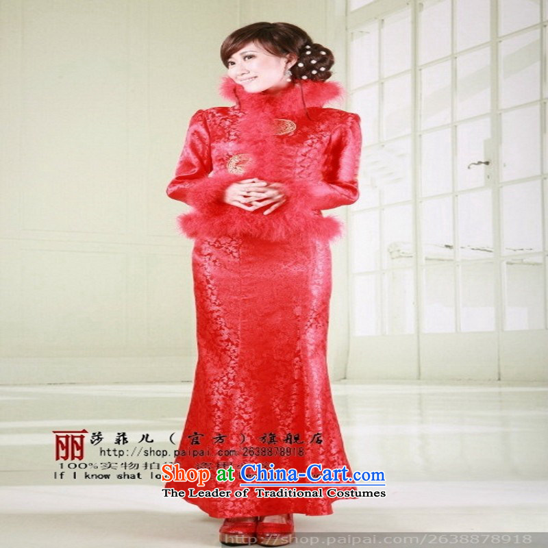 Winter clothing red dragon two round crowsfoot qipao gown brides Sau San wedding dress new customers to the size of the winter will not be refunded, doing so Peng (AIRANPENG) , , , shopping on the Internet