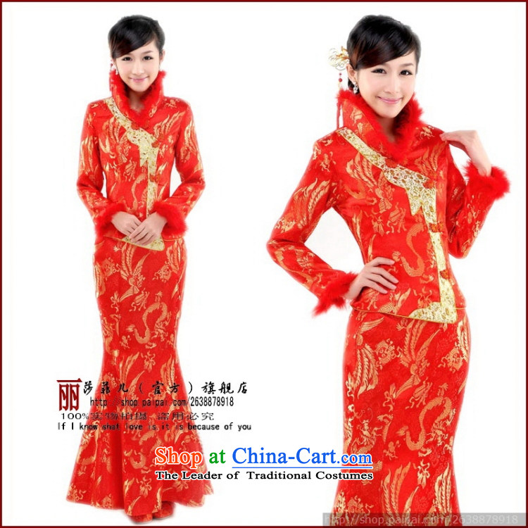 Elegant and stylish bridal dresses skirt bride red cotton winter clothing improved qipao bows XL package returning picture, prices, brand platters! The elections are supplied in the national character of distribution, so action, buy now enjoy more preferential! As soon as possible.