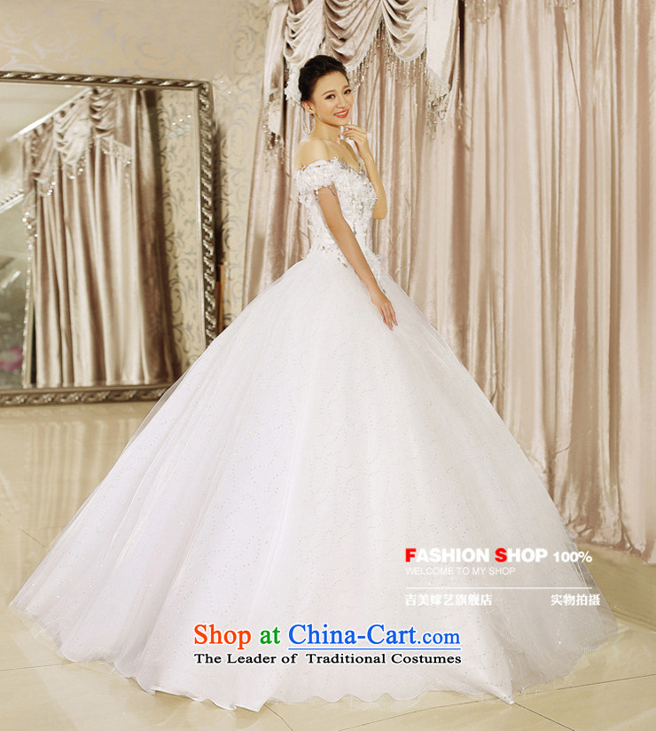 Wedding dress Kyrgyz-american married arts new flowers on the 2015 drill sweet your shoulders with the word tail HT7606 wedding ivory trailing M picture, prices, brand platters! The elections are supplied in the national character of distribution, so action, buy now enjoy more preferential! As soon as possible.