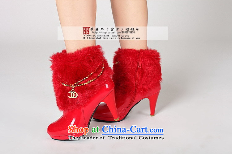 The bride red marriages high-heel shoes of autumn and winter bride wedding dress boots 38 pictures, marriage shoes price, brand platters! The elections are supplied in the national character of distribution, so action, buy now enjoy more preferential! As soon as possible.