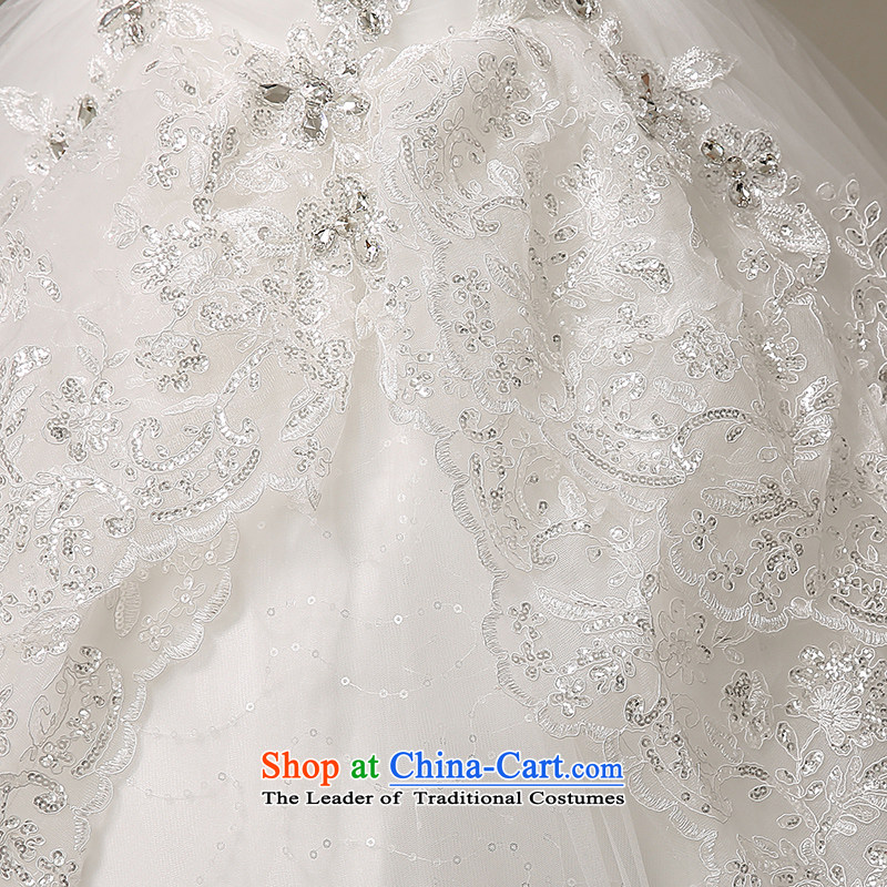 Hiv Miele wedding dresses 2015 new Korean Diamond Silk flower buds anointed chest marriages small trailing integrated Sau San H-60 with white S, HIV Miele shopping on the Internet has been pressed.
