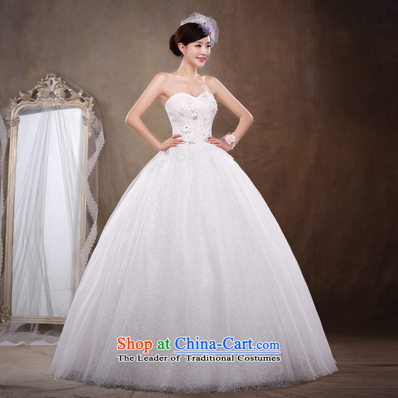 Love of the overcharged 2015 wedding dress suit Korean Style New bride anointed chest female diamond Sau San large wedding dress women pregnant women XL, lying love of the , , , shopping on the Internet