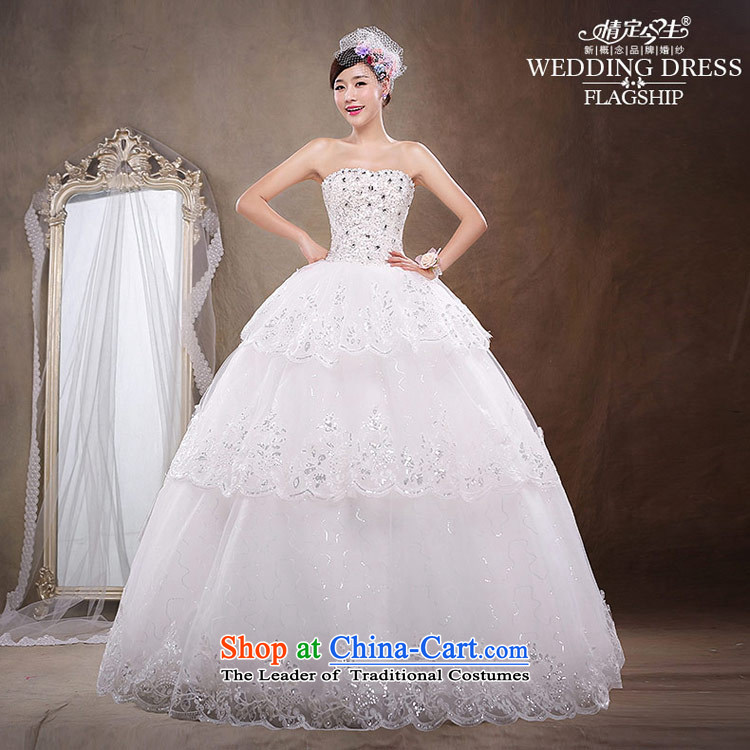 Love of the life of the new Korean 2015 strap alignment with chest lace wedding dresses larger wedding dress female white M picture, prices, brand platters! The elections are supplied in the national character of distribution, so action, buy now enjoy more preferential! As soon as possible.