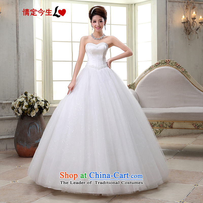 Love of the overcharged by 2015 the new Korean alignment with chest code drill wedding retro water princess pregnant women wedding dresses video thin white tailor-made exclusively concept