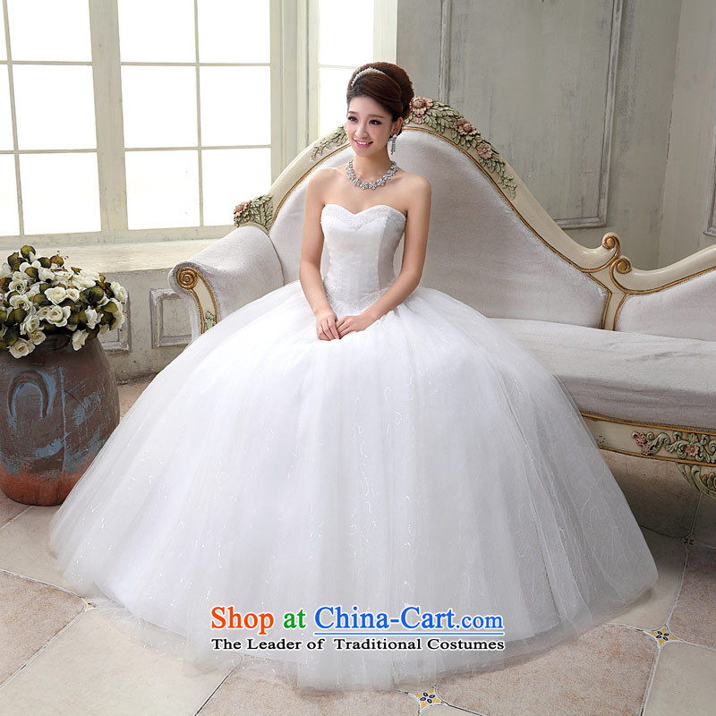 Love of the overcharged by 2015 the new Korean alignment with chest code drill wedding retro water princess pregnant women wedding dresses video thin white tailor-made exclusively the concept of love of the overcharged shopping on the Internet has been pr
