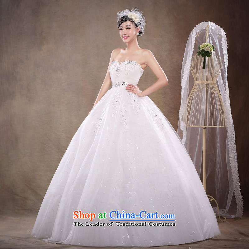 Love of the overcharged by 2015 new large pregnant women Korean-wiping the chest princess straps wedding dresses Top Loin of stylish bride to align the Korean white S love of the overcharged shopping on the Internet has been pressed.