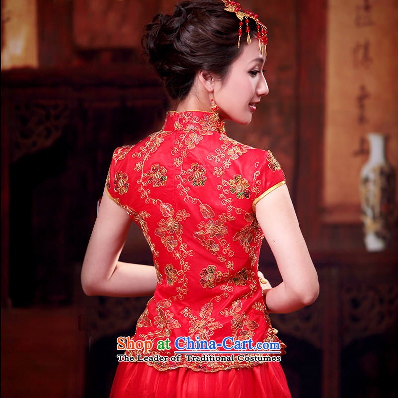 2014 new embroidery on-chip to skirt the bride wedding dress kit wedding dresses kit cheongsam dress large 1095 1095 XL, recreation wind shopping on the Internet has been pressed.
