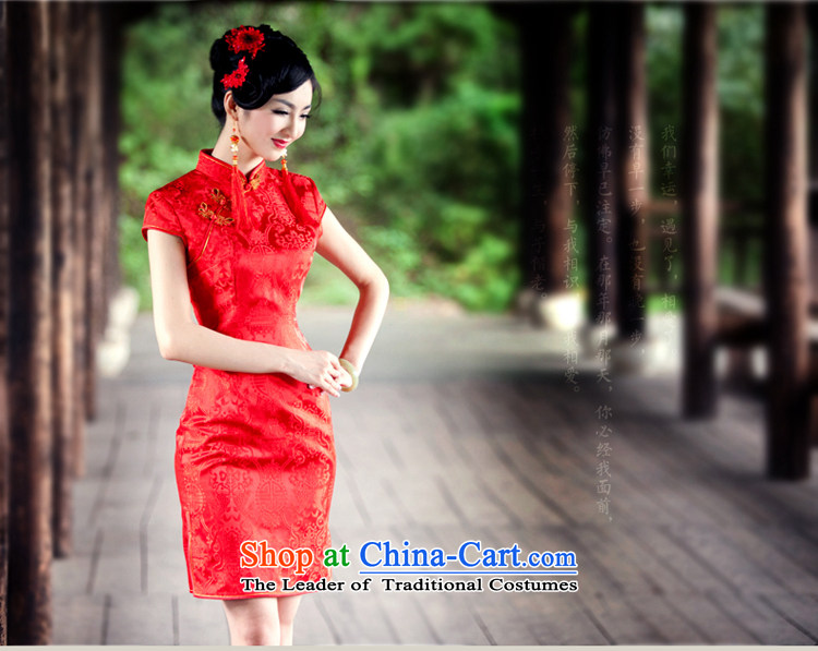 After a new 2015 wind qipao qipao gown toasting champagne marriage bride services for summer of the forklift truck qipao 1093 1093 Red S picture, prices, brand platters! The elections are supplied in the national character of distribution, so action, buy now enjoy more preferential! As soon as possible.
