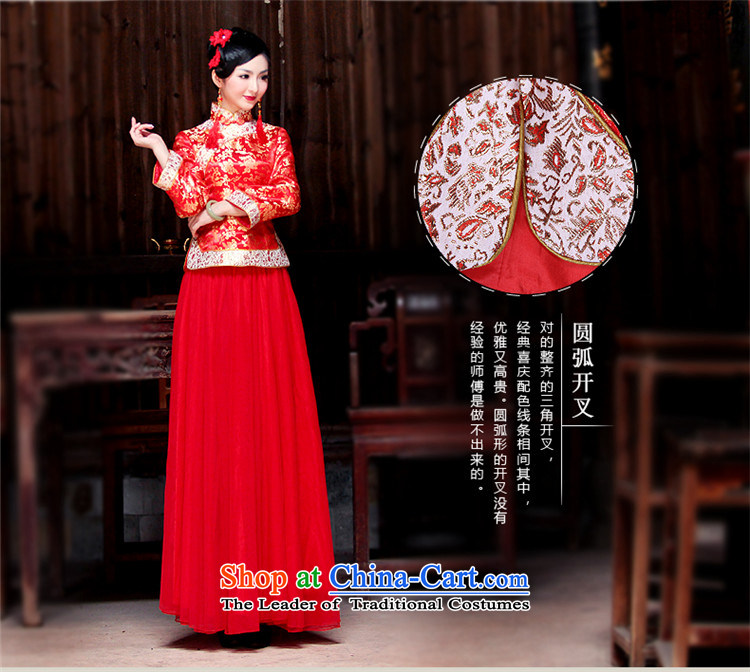 The new 2014 Fall/Winter Collections wedding dress in traditional red sleeved married women serving 2,146 2,146 qipao bows 7 Cuff L picture, prices, brand platters! The elections are supplied in the national character of distribution, so action, buy now enjoy more preferential! As soon as possible.
