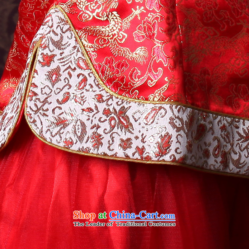The new 2014 Fall/Winter Collections wedding dress in traditional red sleeved married women serving 2,146 2,146 qipao bows 7 cuff , L, recreation wind shopping on the Internet has been pressed.