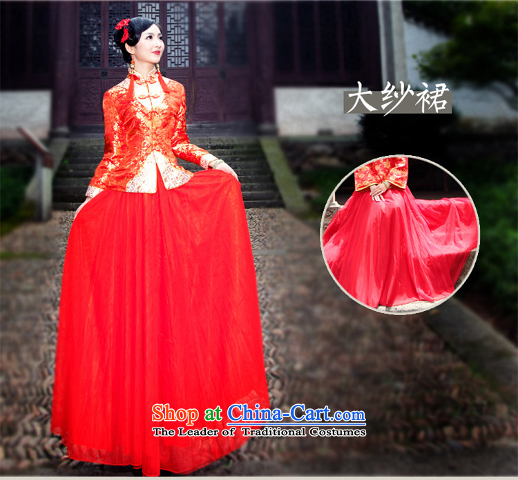 After a new 2014 winter wind marriage qipao cotton long-sleeved bows Services folder back door dresses bride wedding dress 0157 large dress XXL picture, prices, brand platters! The elections are supplied in the national character of distribution, so action, buy now enjoy more preferential! As soon as possible.