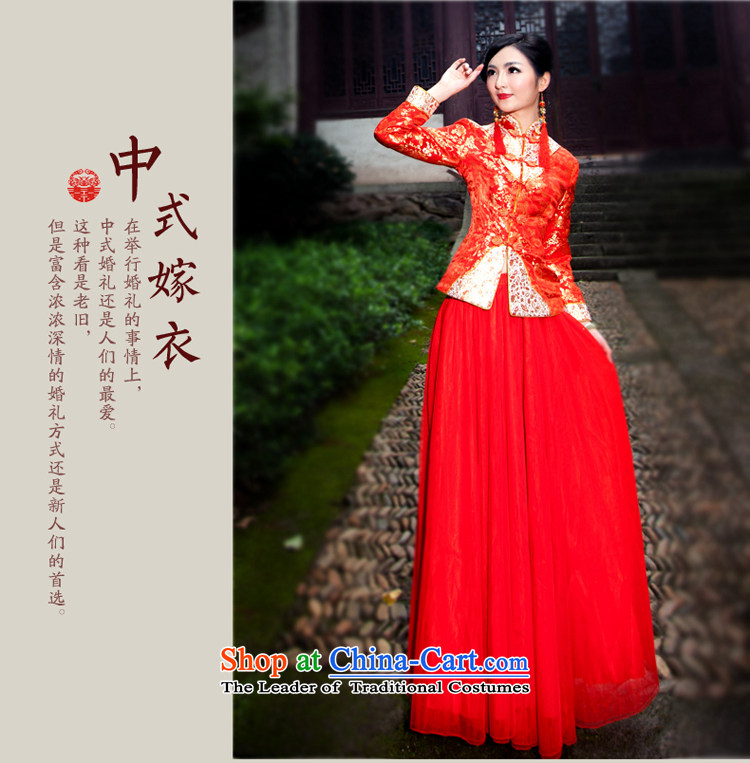 After a new 2014 winter wind marriage qipao cotton long-sleeved bows Services folder back door dresses bride wedding dress 0157 large dress XXL picture, prices, brand platters! The elections are supplied in the national character of distribution, so action, buy now enjoy more preferential! As soon as possible.