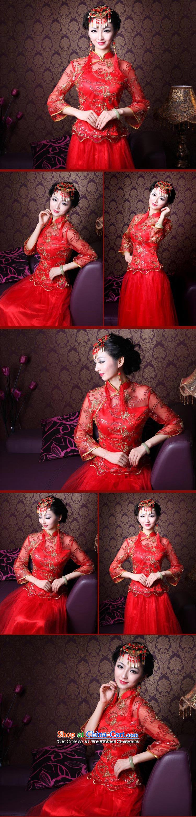 After a day of wind marriages wedding red long wedding dresses to align the new drink evening dresses 3098 3098 Maximum dress XL Photo, prices, brand platters! The elections are supplied in the national character of distribution, so action, buy now enjoy more preferential! As soon as possible.
