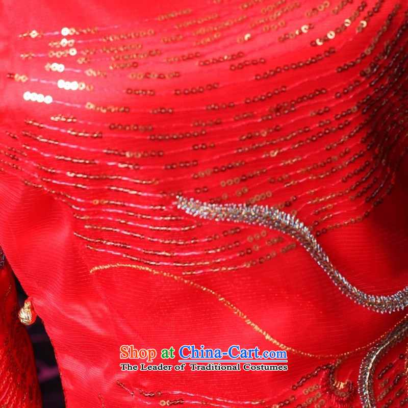 After a new 2015 Wind Shiny cards brides embroidery cheongsam dress kit improved happy wedding dresses 2145 2145 Maximum dress M ruyi wind shopping on the Internet has been pressed.