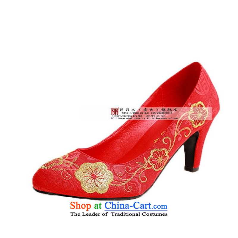 Festive embroidered shoes qipao shoes red shoes with 305 qipao marriage suzhou embroidery 35 Oi Yin Peng (AIRANPENG) , , , shopping on the Internet