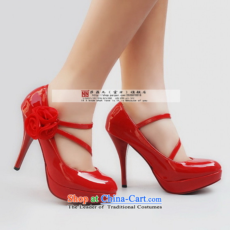 New Princess marriage shoes 230 with high rise red dress shoes waterproof red 39 Oi Yin Peng (AIRANPENG) , , , shopping on the Internet