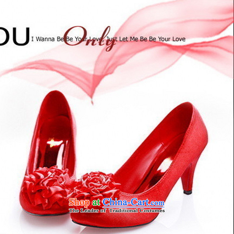 Marriage 191-3 shoes red shoes dress shoes upscale wedding dresses shoes Princess Bride married 35 Oi Yin Peng (AIRANPENG) , , , shopping on the Internet