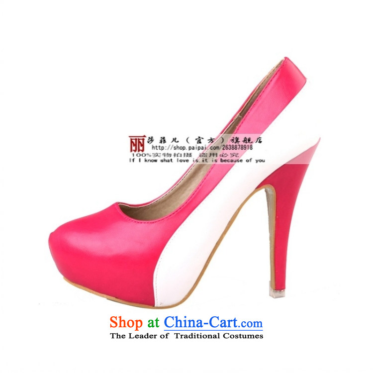 2014 new wedding shoes bride marriage shoe the the high-heel shoes waterproof Desktop Color Plane Collision stitching ultra-high with shoes 6 pictures, marriage price, brand platters! The elections are supplied in the national character of distribution, so action, buy now enjoy more preferential! As soon as possible.