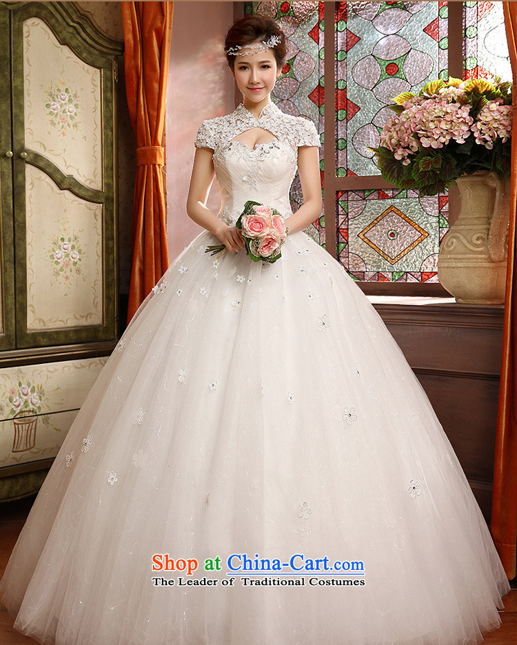 7 Color 7 tone Korean New 2015 lace to align the back collar package the word shoulder shoulder bride wedding dresses H039 White XL Photo, prices, brand platters! The elections are supplied in the national character of distribution, so action, buy now enjoy more preferential! As soon as possible.