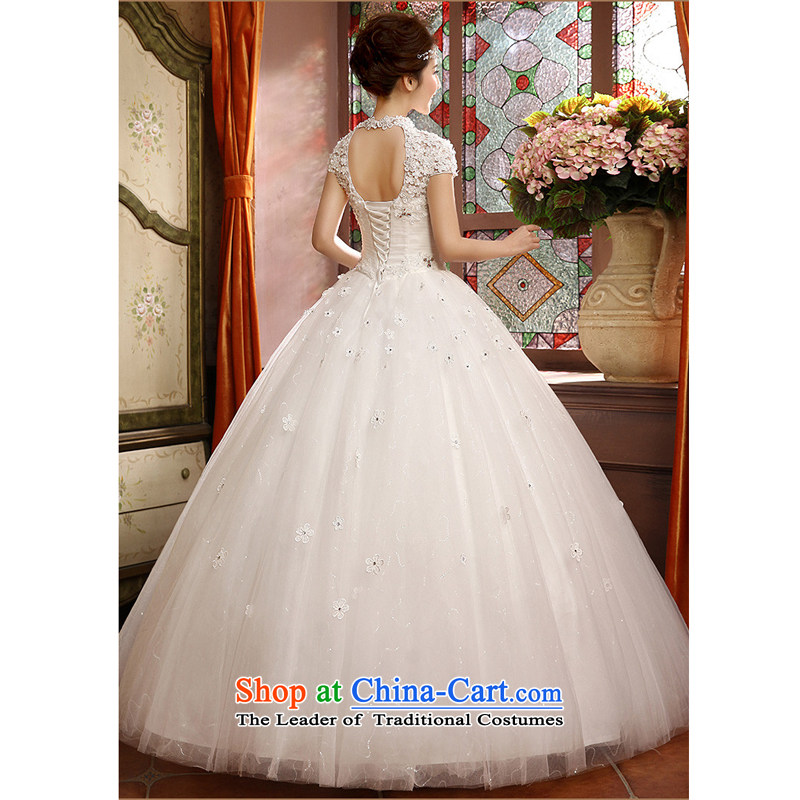 7 Color 7 tone Korean New 2015 lace to align the back collar package the word shoulder shoulder bride wedding dresses H039 White XL, 7 color 7 Tone , , , shopping on the Internet