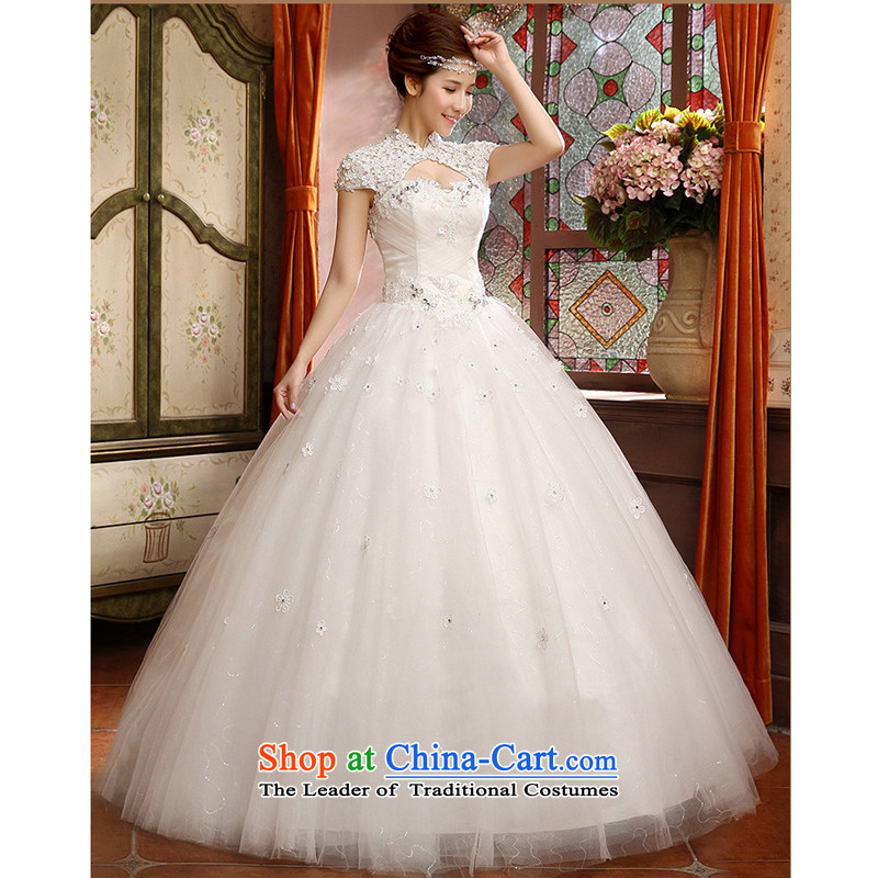 7 Color 7 tone Korean New 2015 lace to align the back collar package the word shoulder shoulder bride wedding dresses H039 White XL, 7 color 7 Tone , , , shopping on the Internet