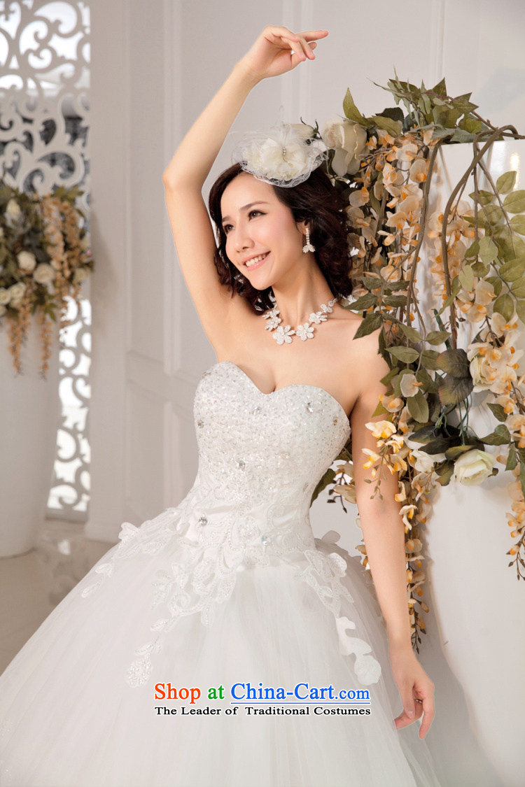 7 Color 7 tone won 2015 New integrated version with a bright drill in large waist video thin heart-shaped anointed chest tail length bride wedding H040 White 1 m drag pictures, prices, XL brand platters! The elections are supplied in the national character of distribution, so action, buy now enjoy more preferential! As soon as possible.