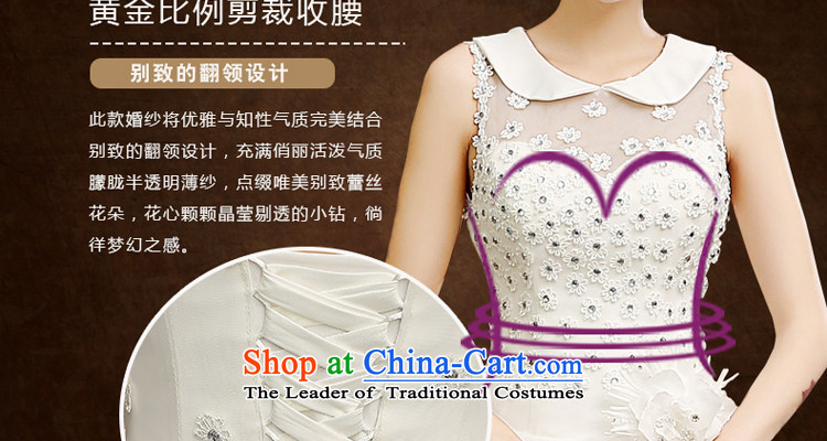 Talk to Her Wedding Dress 2015 new alignment to bind with the large number of thin marriages Go video yarn lapel fresh temperament and stylish white wedding White M pictures, prices, brand platters! The elections are supplied in the national character of distribution, so action, buy now enjoy more preferential! As soon as possible.