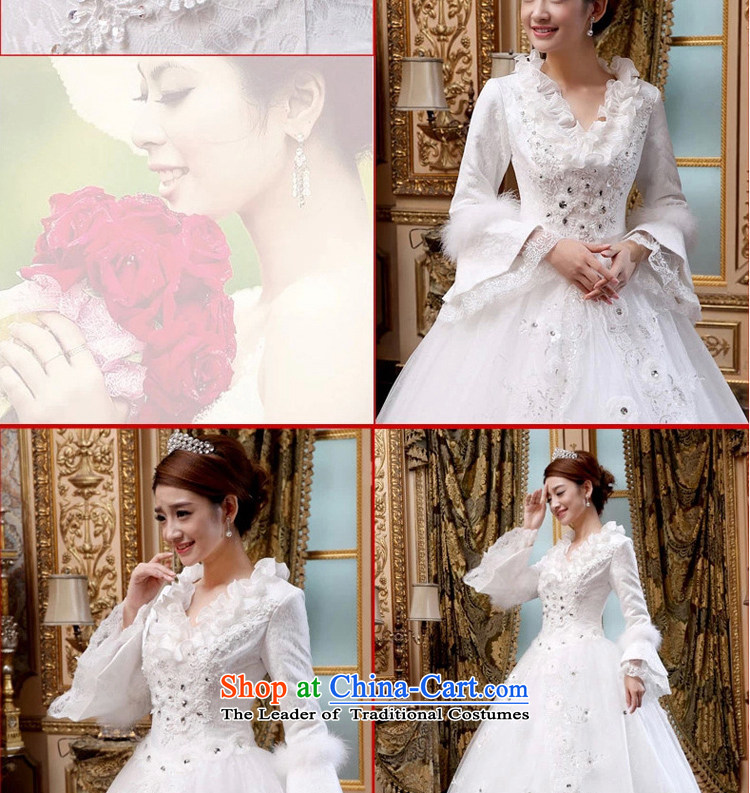At the beginning of the New Year 2015 diffuse winter wedding marriages long-sleeved winter wedding Korean version of Lotus For Winter, of thin White XXL picture, prices, brand platters! The elections are supplied in the national character of distribution, so action, buy now enjoy more preferential! As soon as possible.