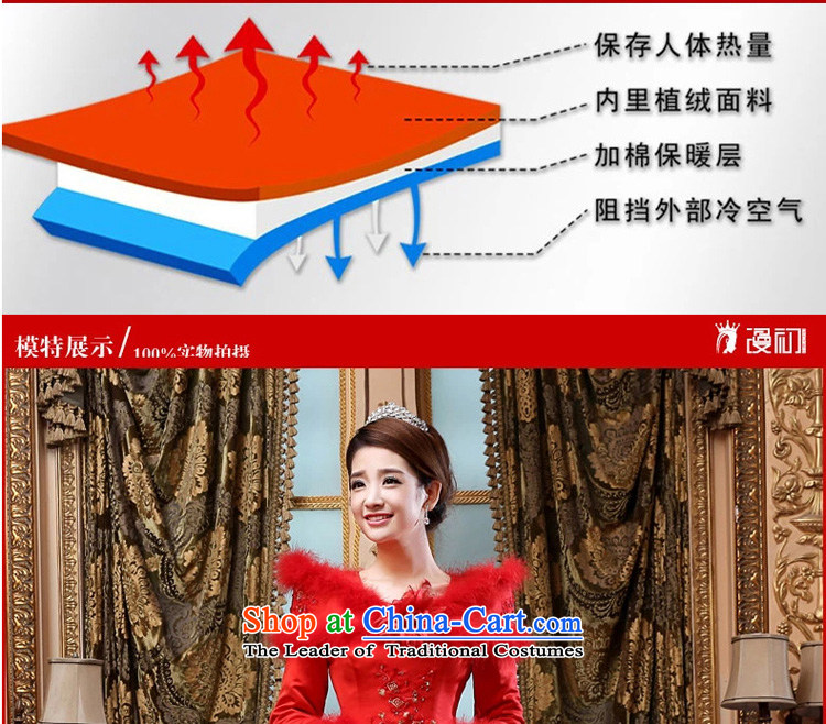 At the beginning of the New Year 2015 definition of winter) Bride wedding red winter wedding thick long-sleeved winter wedding dresses winter Korean wedding red XXL picture, prices, brand platters! The elections are supplied in the national character of distribution, so action, buy now enjoy more preferential! As soon as possible.