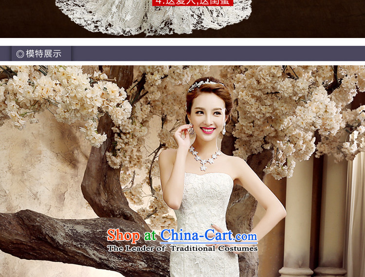 Talk to Her Wedding Dress 2015 new crowsfoot tail wedding wiping the chest straps Sau San Korean Princess Bride retro dress White M picture, prices, brand platters! The elections are supplied in the national character of distribution, so action, buy now enjoy more preferential! As soon as possible.