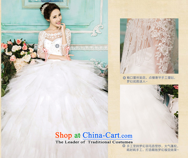 Honeymoon bride 2015 new wedding dresses Korean Antique Lace shoulders wedding alignment to bind with Wedding White M pictures, prices, brand platters! The elections are supplied in the national character of distribution, so action, buy now enjoy more preferential! As soon as possible.