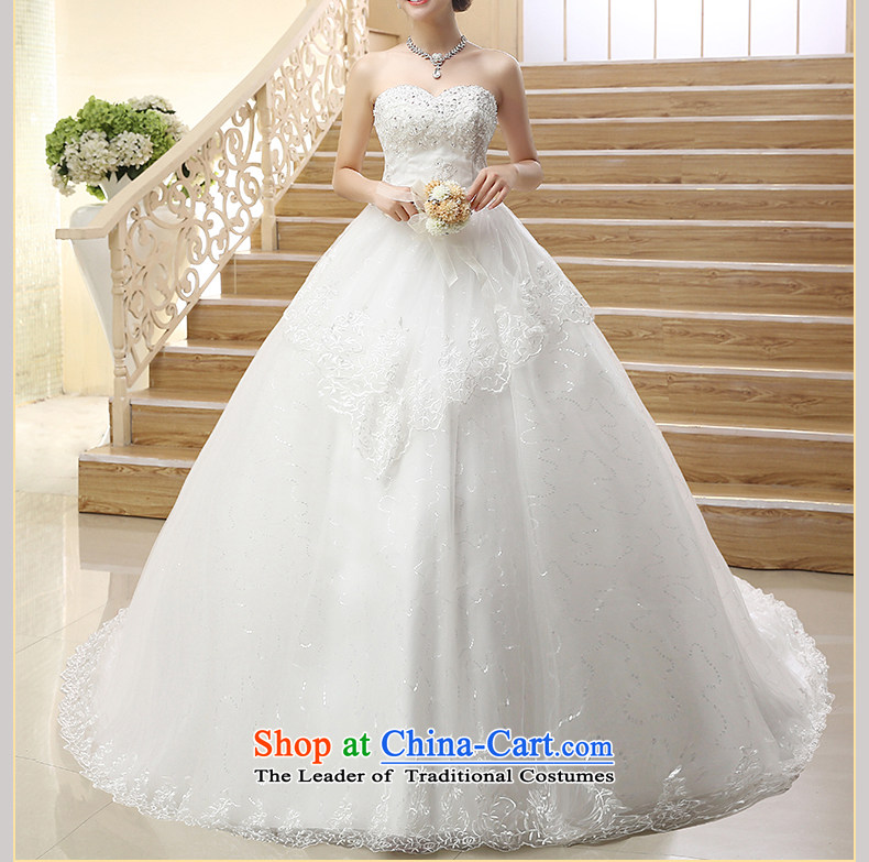 Rain Coat bride 2015 marriage is the new lace Korean Princess Mary Magdalene chest video thin luxury diamond studs Mun-zhuhai tail length wedding HS879 white streak of side 2 pictures, XL-2 price, brand platters! The elections are supplied in the national character of distribution, so action, buy now enjoy more preferential! As soon as possible.