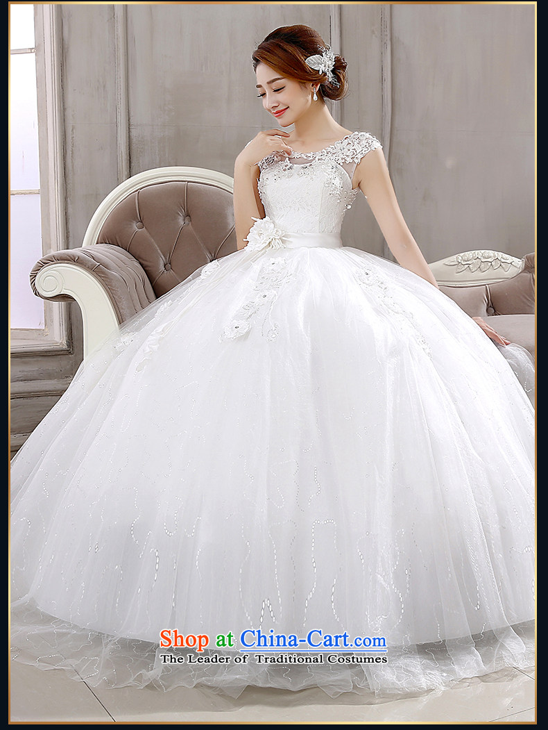 Rain-sang Yi Wedding Dress Wedding 2015 new stylish bride Korean style reminiscent of the shoulders and sexy word shoulder deep V-Neck lace align to white pictures, S HS881 price, brand platters! The elections are supplied in the national character of distribution, so action, buy now enjoy more preferential! As soon as possible.