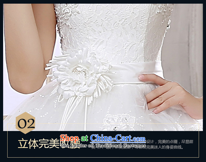 Rain-sang Yi Wedding Dress Wedding 2015 new stylish bride Korean style reminiscent of the shoulders and sexy word shoulder deep V-Neck lace align to white pictures, S HS881 price, brand platters! The elections are supplied in the national character of distribution, so action, buy now enjoy more preferential! As soon as possible.