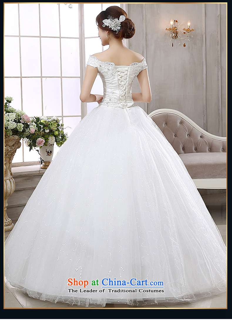 Rain-sang yi wedding dress 2015 new bride wedding Korean style wedding gown princess word white lace nail pearl shoulder Graphics alignment of land HS882 thin white L picture, prices, brand platters! The elections are supplied in the national character of distribution, so action, buy now enjoy more preferential! As soon as possible.