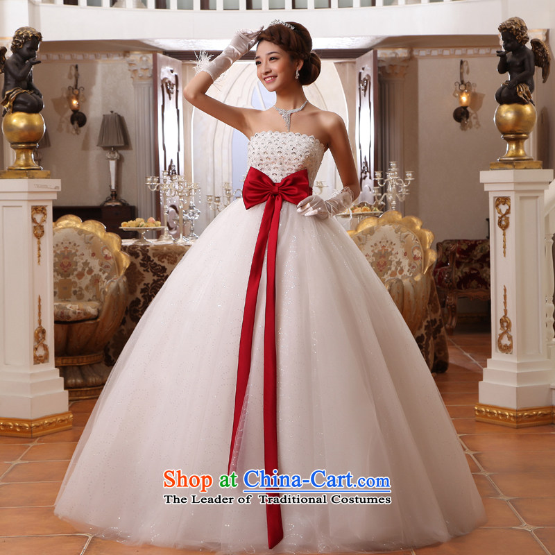 The privilege of serving-leung 2015 new bride Top Loin of wiping the chest pregnant women wedding dresses princess thick MM larger custom white 8XL, honor services-leung , , , shopping on the Internet