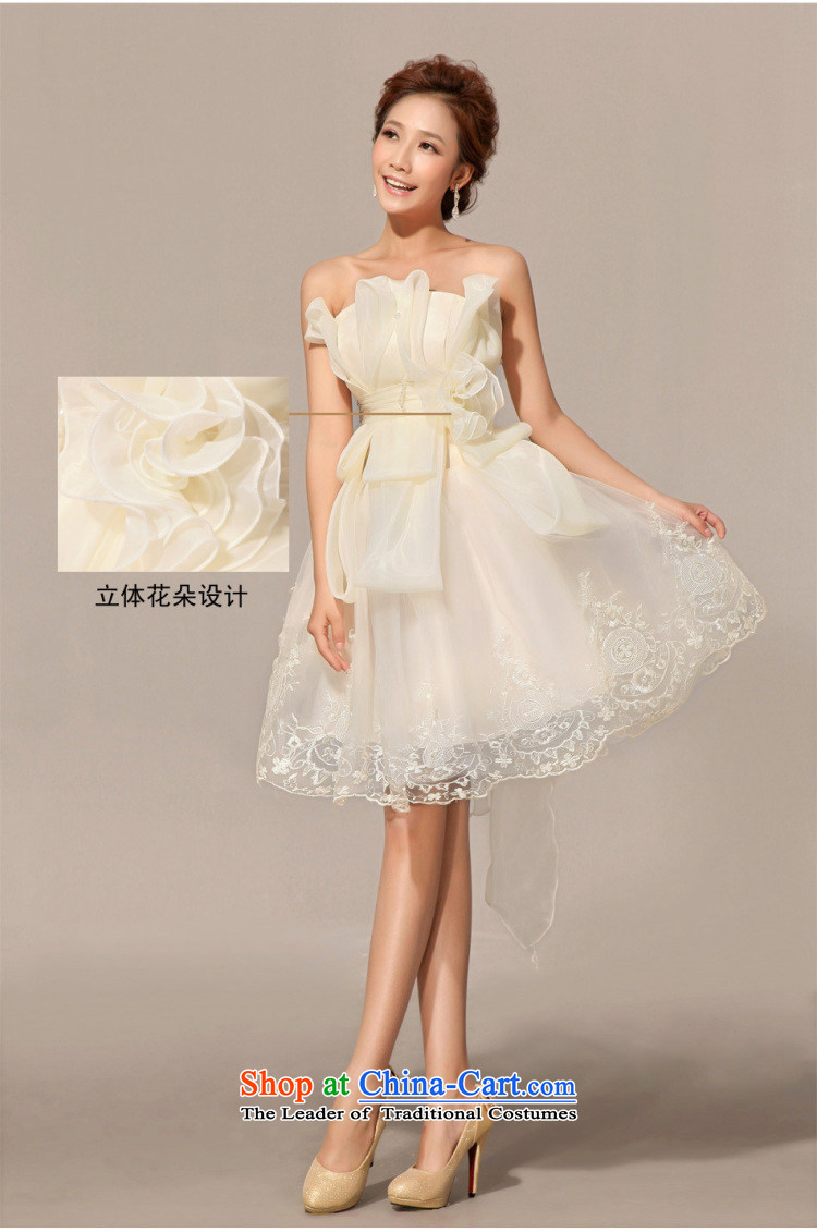 Naoji a 2014 new bridesmaid dress uniform dress bows short, White XXL pictures, al00289 price, brand platters! The elections are supplied in the national character of distribution, so action, buy now enjoy more preferential! As soon as possible.