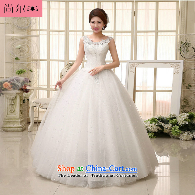 Naoji a 2014 new bride wedding dresses fine lace engraving package shoulder luxury marriage wedding dresses al00283 white?s