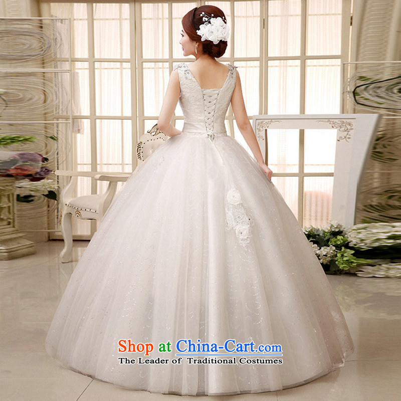 Naoji a 2014 new bride wedding dresses fine lace engraving package shoulder luxury wedding dresses al00283 marriage white s, one naoji shopping on the Internet has been pressed.