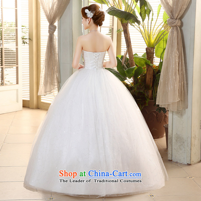 Hiv Miele wedding dresses 2015 new Korean brides wedding Lace Embroidery diamond wiping the Chest straps to align graphics Sau San H-72 thin white M HIV Miele shopping on the Internet has been pressed.