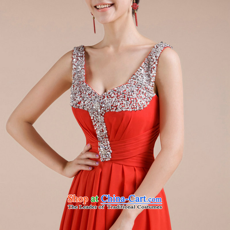 Naoji a 2014 new bride wedding dress dinner dress uniform al00262 bows red XL, yet a , , , shopping on the Internet